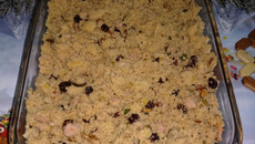 Farofa de Natal com frutas