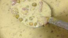 Sopa rápida creme de ervilha