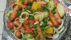 linguiça de frango ao forno