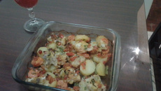 Filé de pescada assado de gala