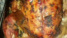 Peru para ceia ao molho de laranja