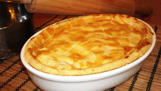 Torta de palmito com massa podre