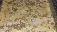 Lasanha de brócolis com molho branco