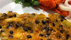 Filé de linguado ao molho de maracujá com alho poró (fit)