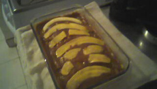 Lasanha doce com recheio de banana