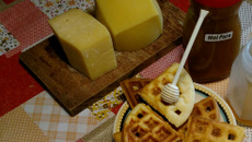 Waffle de Queijo da Vovó Rô sem Glúten