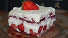 Sobremesa chique de morango