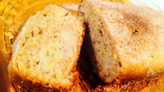Cake de banana com canela