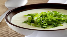 Creme de palmito com escarola