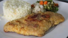 Filé de frango à milanesa sem fritura