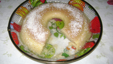 Pudim de pão no micro-ondas