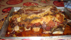 Costela gaúcha assada em forno de pizza