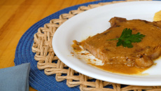 Bisteca de porco ao forno