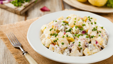 Salada de maionese prática de batatas