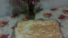 Pavê diet de bananas e coco