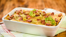 Cachorro quente de forno