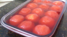 Doce refrescante de maçã