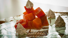 Doce de abóbora em pedaços