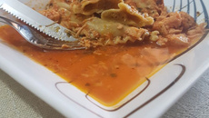 Tortei com molho de frango