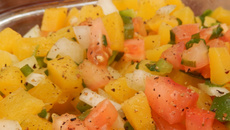 Salada rústica de mandioquinha