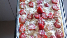 Pavê de morango com leite ninho