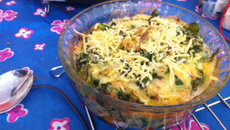 Bolo cremoso de couve