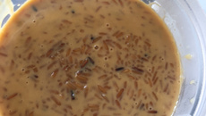 Arroz doce cremoso moreno