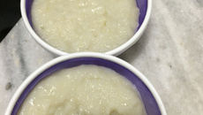 Creme de arroz com banana sem lactose