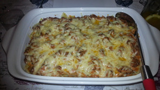 Farfalle com filé mignon