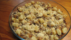 Nhoque fácil sabor de frango