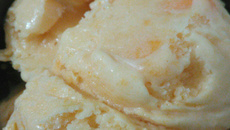 Delicioso sorvete de morango