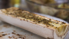 Palmito pupunha assado