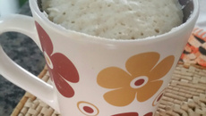 Bolo de caneca vegan de coco ( microondas)