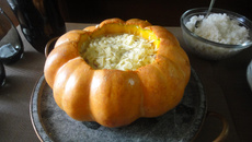 Carne seca na moranga com catupiry