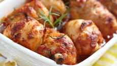 Frango assado com maionese