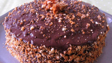 Bolo chocolate crocante