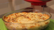 Arroz de forno com molho branco