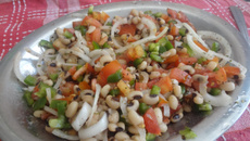 Salada de feijão fradinho com amor