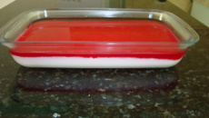 Manjar de coco com gelatina