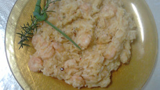 Risoto de camarão à moda Rofre