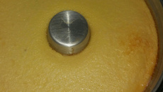 Pudim com leite em pó diluído