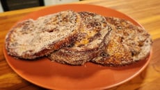 Rabanada de panetone na airfryer