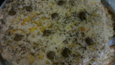 Pizza de creme de milho