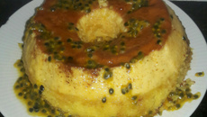 Bolo pudim de maracujá