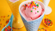 Sorvete de morango