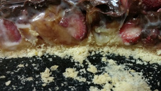 Torta trufada de morango