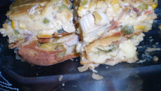 Torta de legumes com catupiry e atum