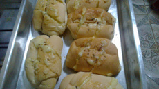 Pão de alho do Tom