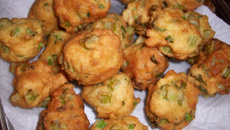 Bolinhos de talos, folhas ou cascas