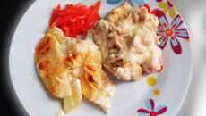 Filé de frango ao gorgonzola